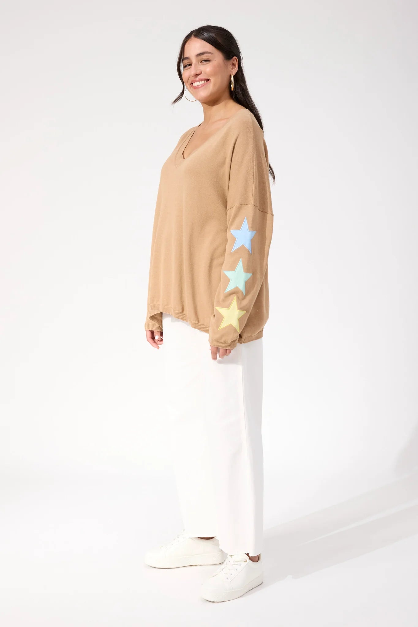Vermont Star V Neck Jumper