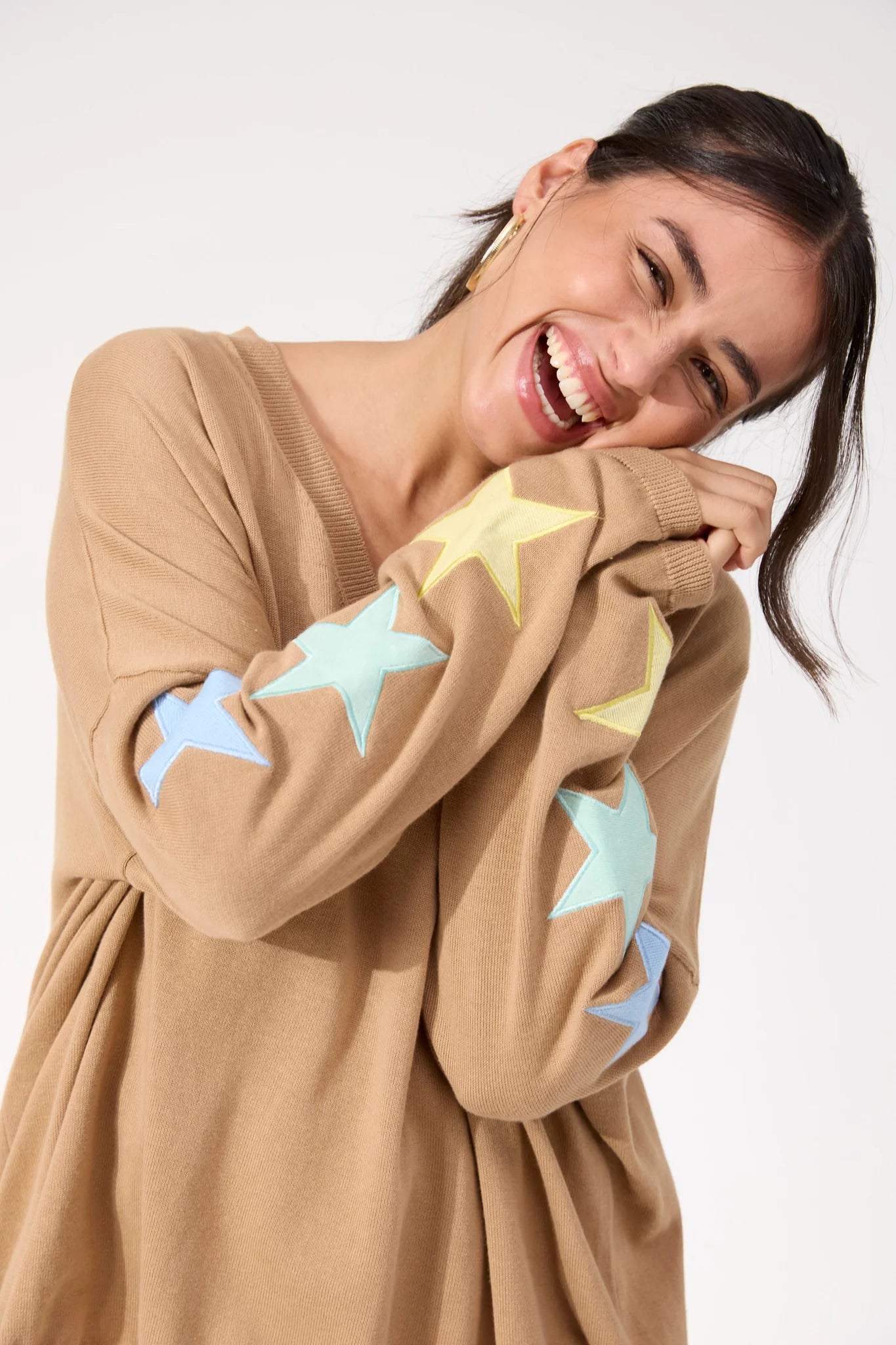 Vermont Star V Neck Jumper