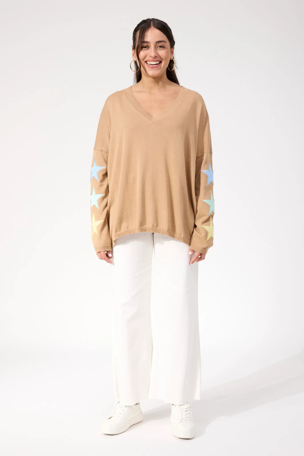 Vermont Star V Neck Jumper
