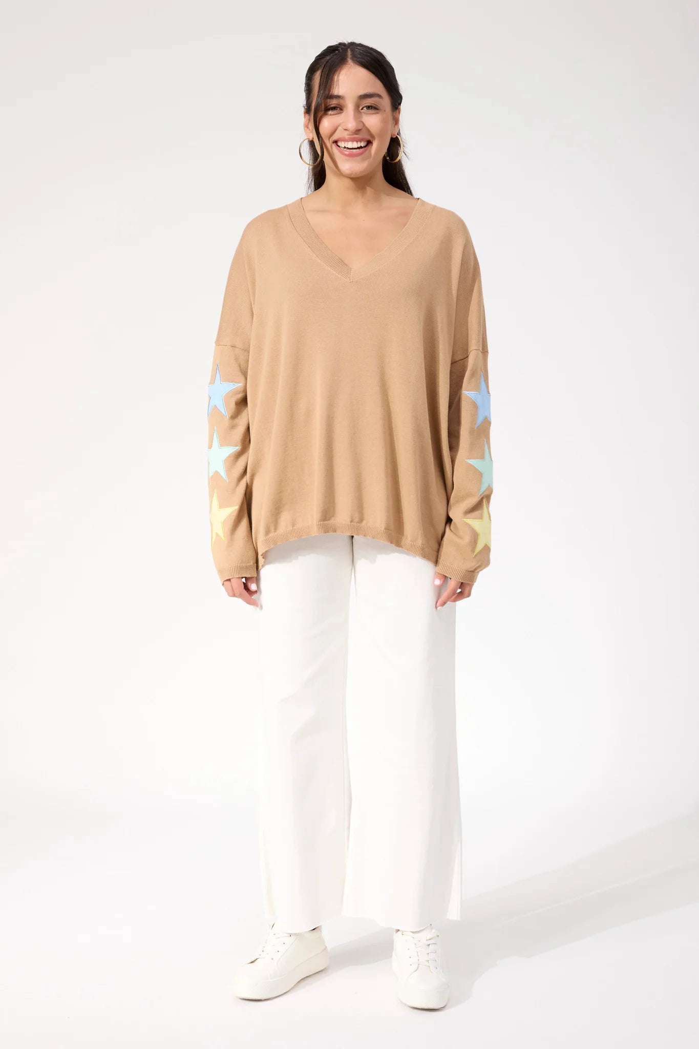 Vermont Star V Neck Jumper
