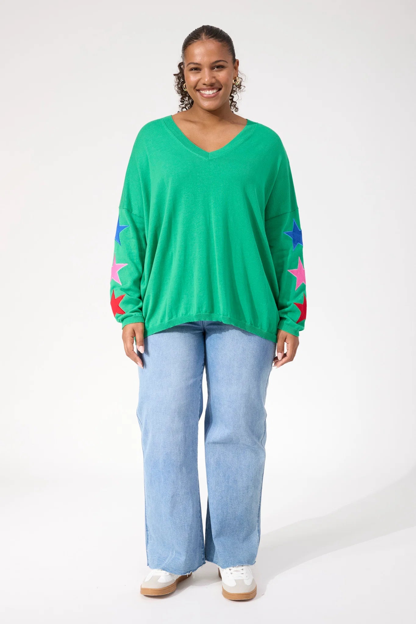 Vermont Star V Neck Jumper