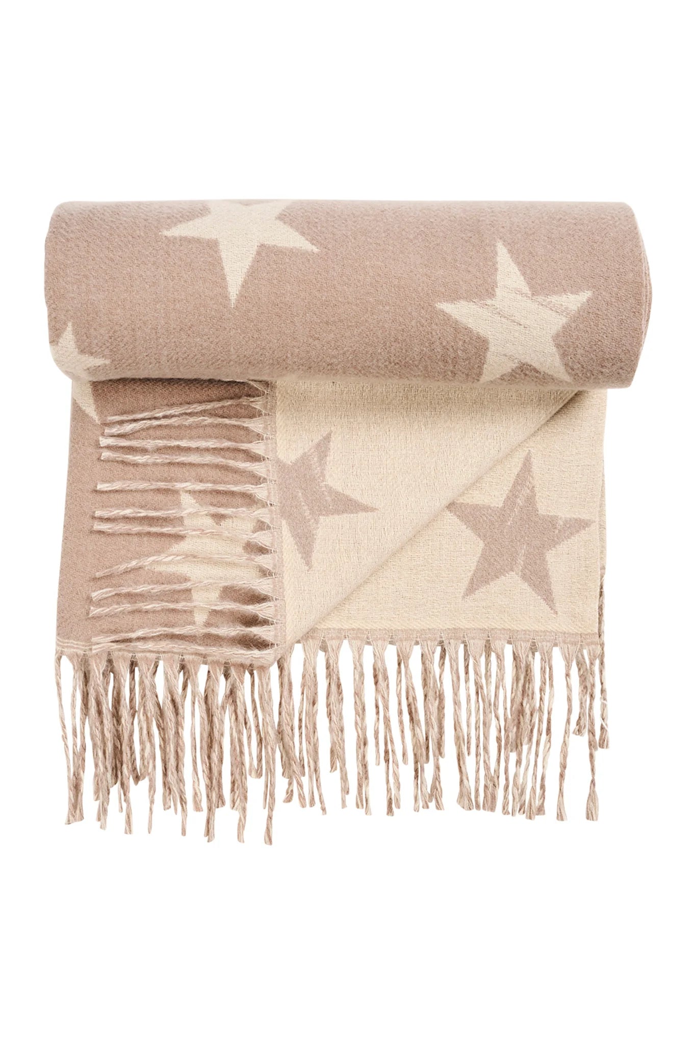 Boston Star Scarf - Latte