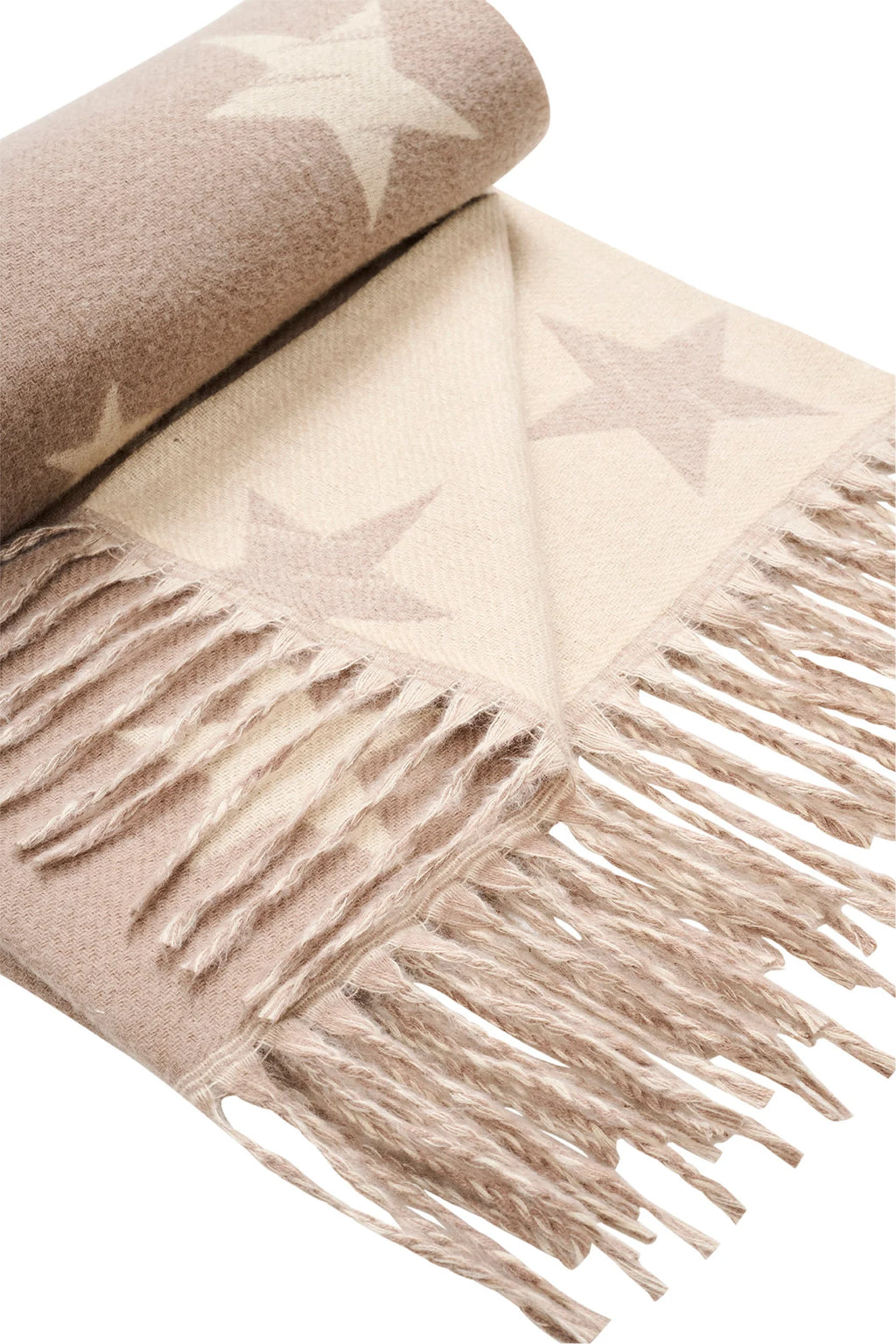 Boston Star Scarf - Latte