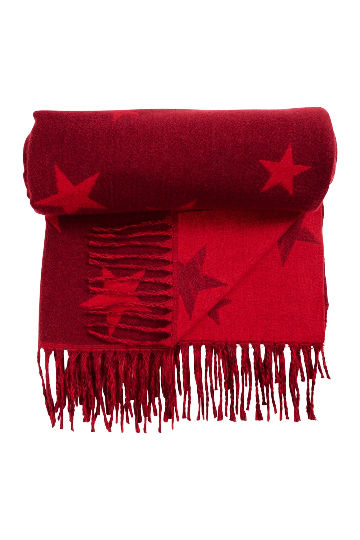 Boston Star Scarf - Red