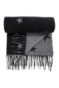 Boston Star Scarf - Charcoal
