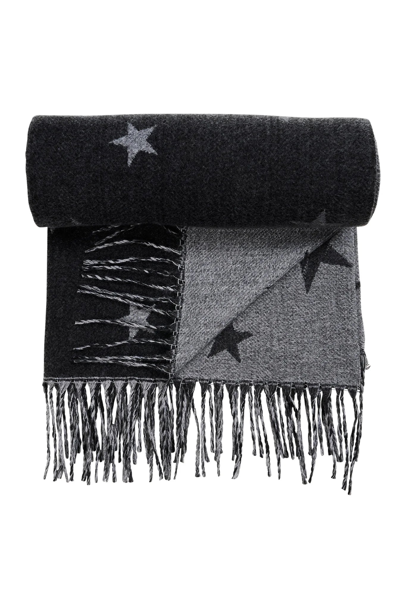 Boston Star Scarf - Charcoal
