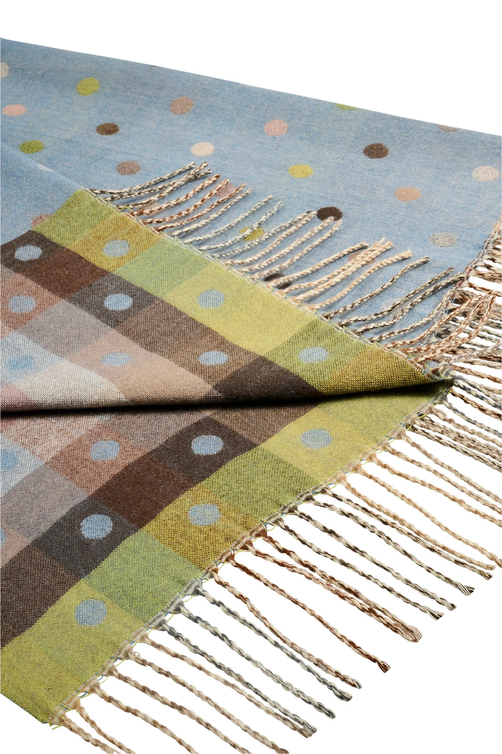 Columbus Spot Scarf - Baby Blue