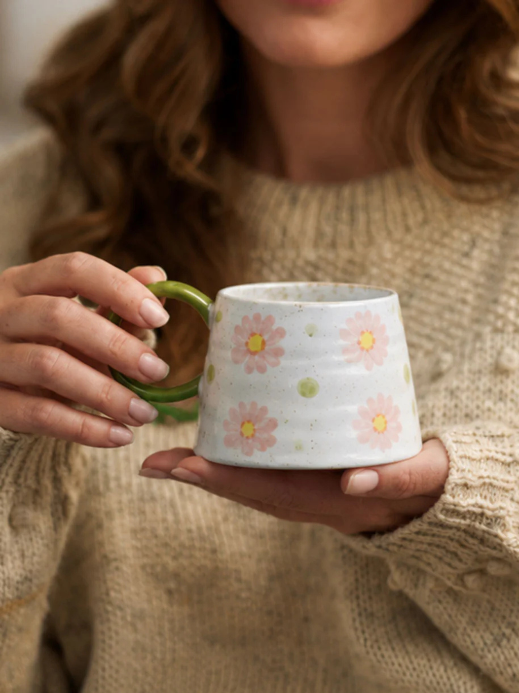 Large Handled Mug - QUINN FLOWER GARDEN