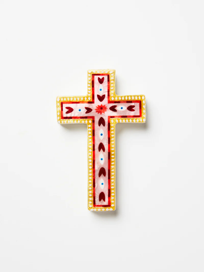 Fable Floral Cross Wall Art