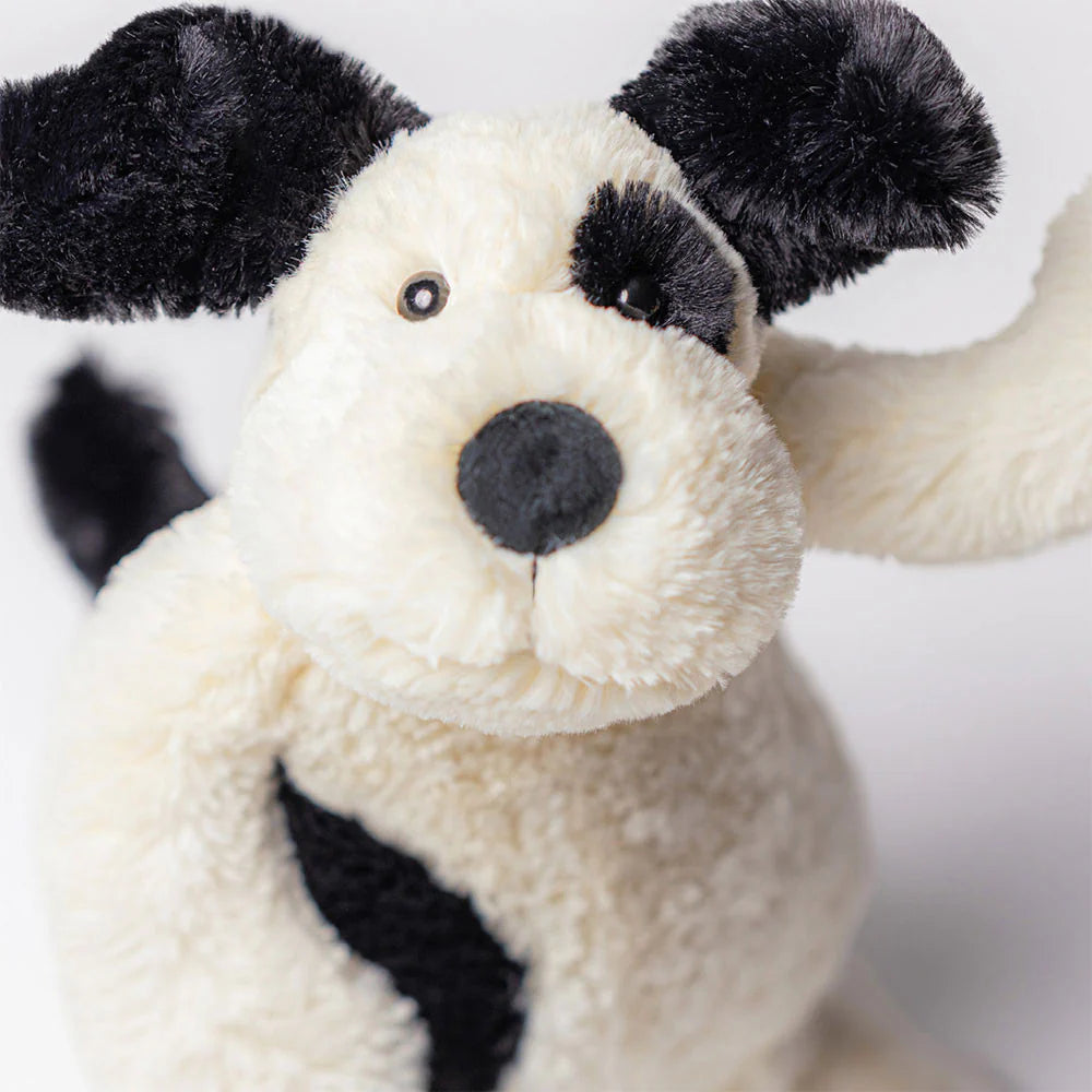 BASHFUL BLACK & CREAM PUPPY