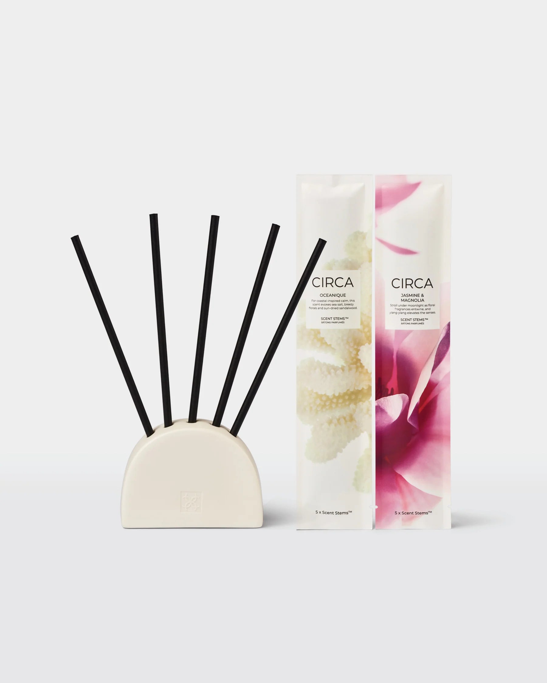CIRCA Scent Stems Duo - (OCEANIQUE & JASMINE & MAGNOLIA)
