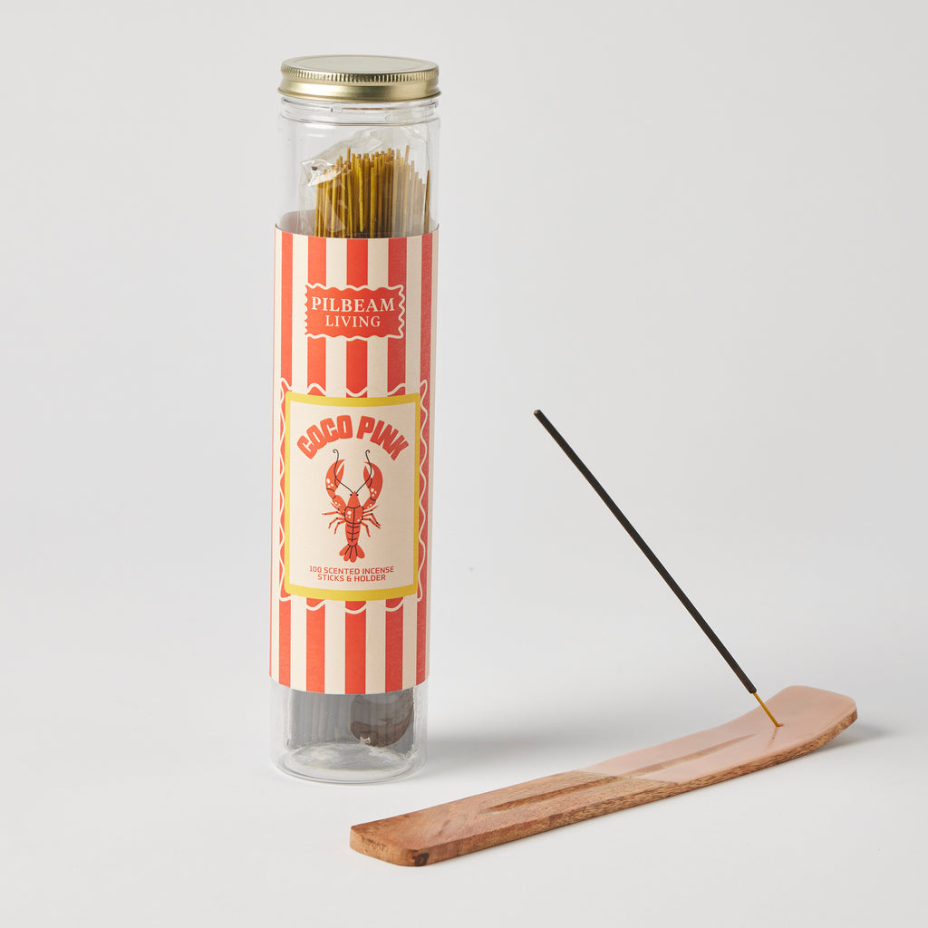 Coco Pink Scented 100pc Incense With Holder