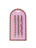 A Dopo Pen Set of 3 - Diamond Stripe Check