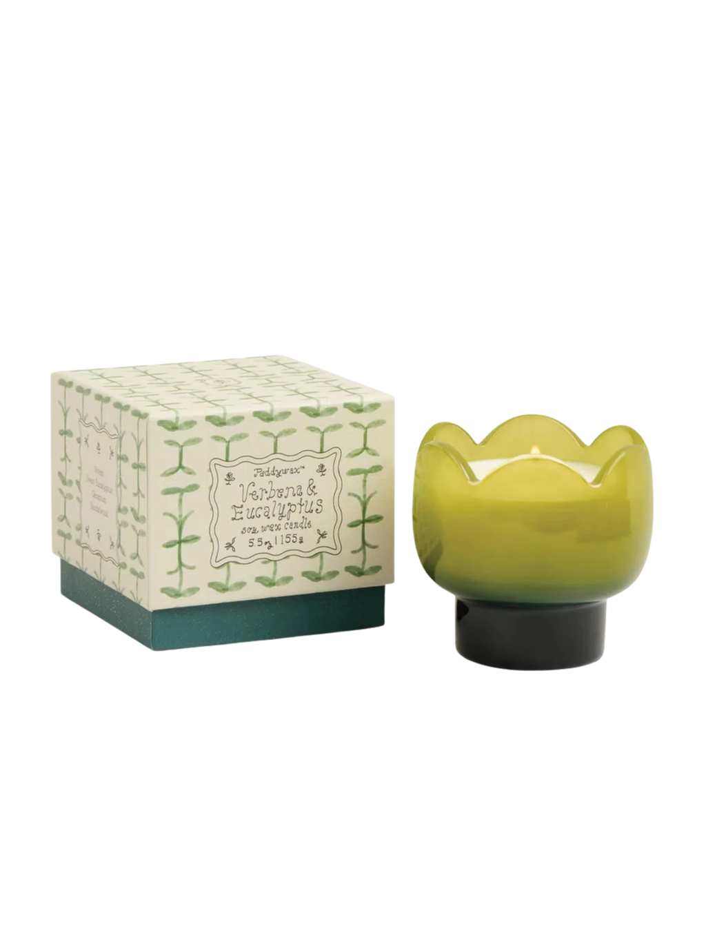 Tulip Glass Candle - Verbena & Lemongrass