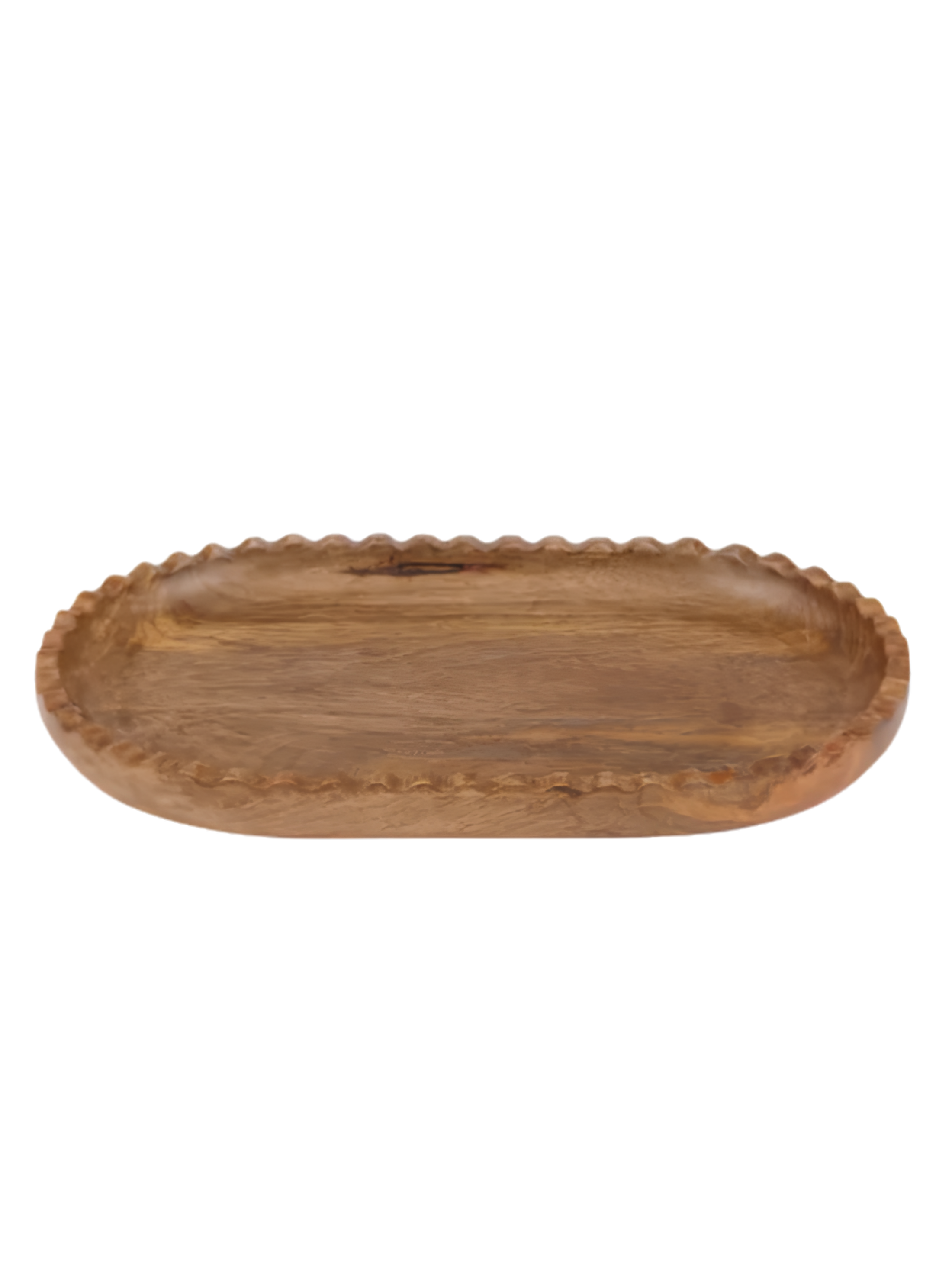 Cheri Oval Wood Tray 25x40cm