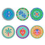 Cork Backed Coaster- 6Pc