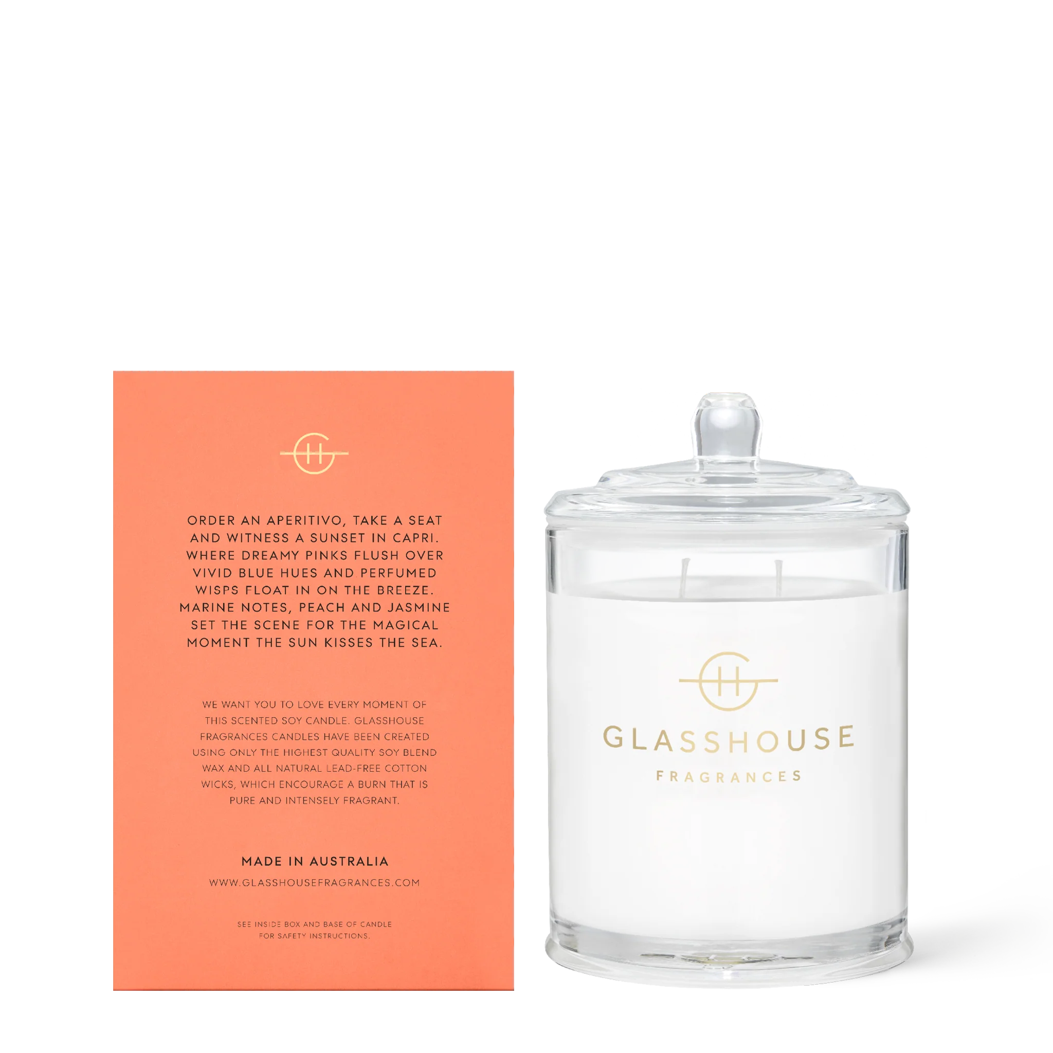 380g SUNSETS IN CAPRI Candle