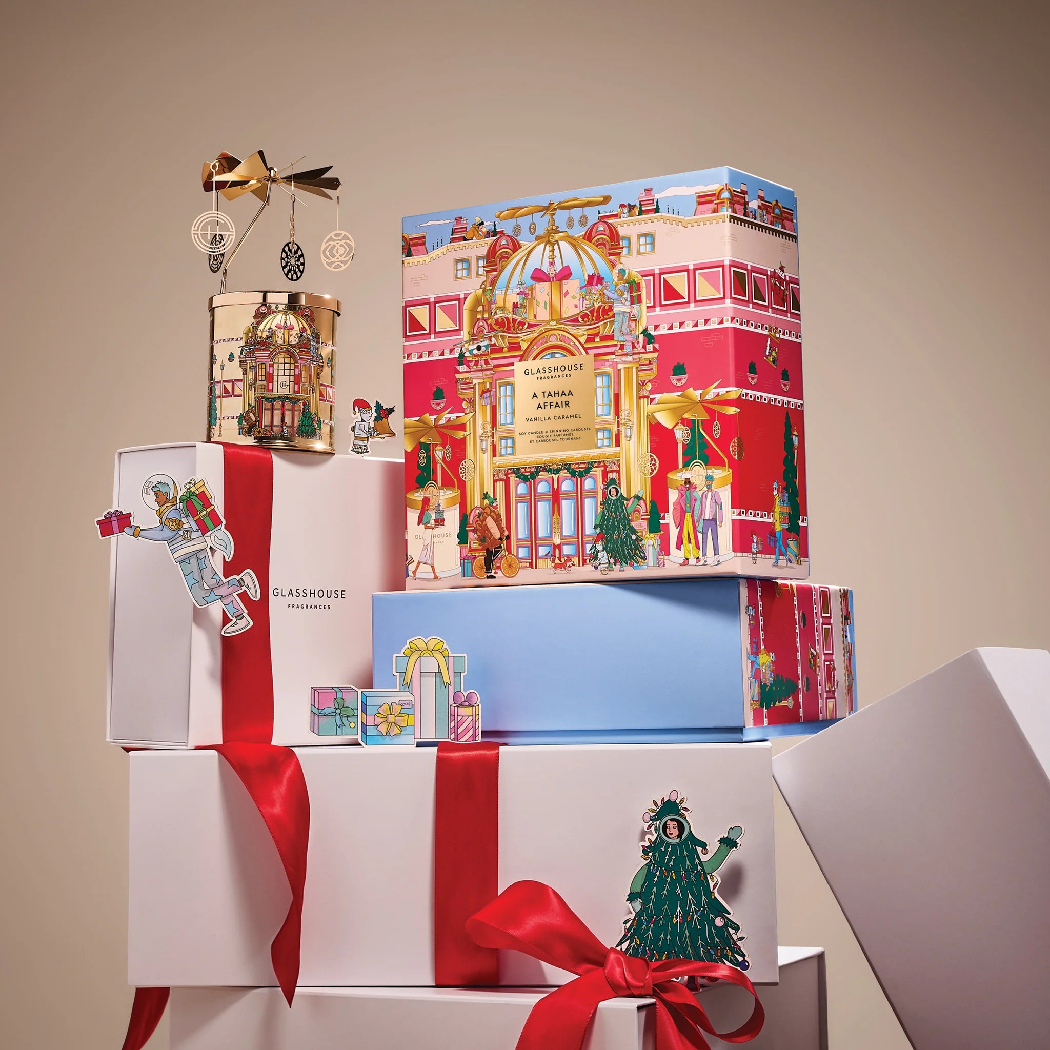 Spinning Carousel Candle Gift Set - Tahaa Affair