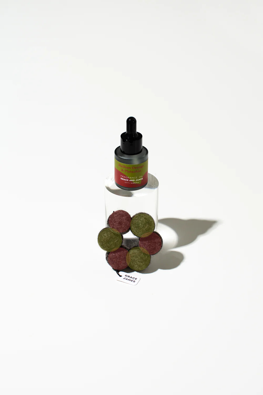 Orange & Pistachio Felt Air Freshener
