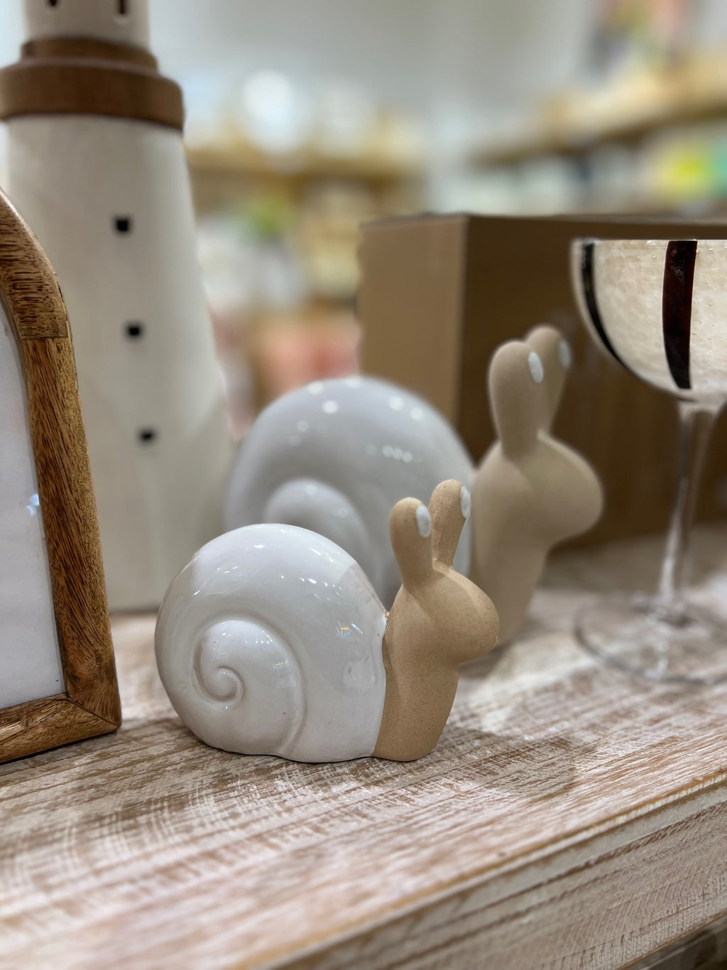 Sonia Snail Cer Sculpt 11.5x9cm