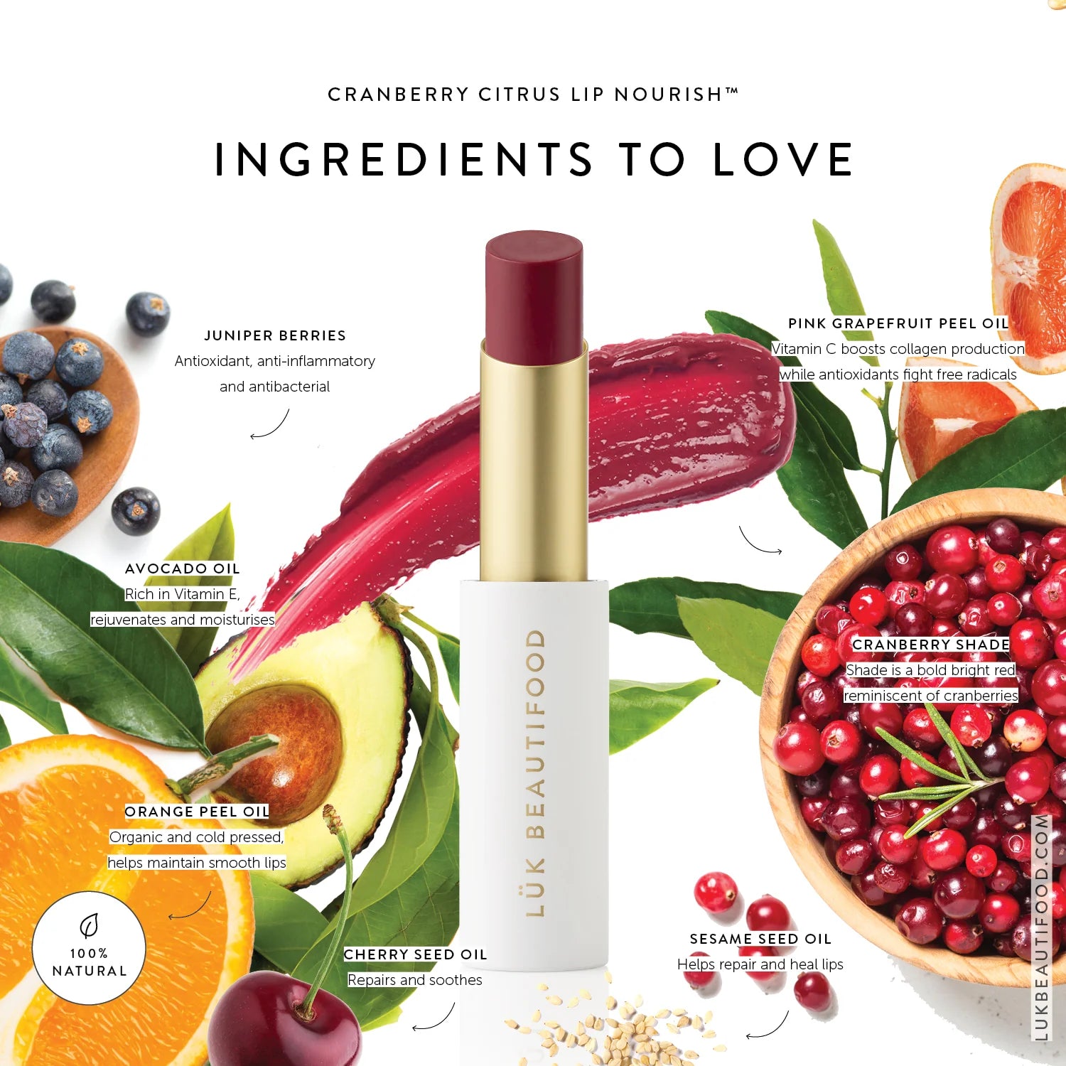 Lip Nourish - CRANBERRY CITRUS