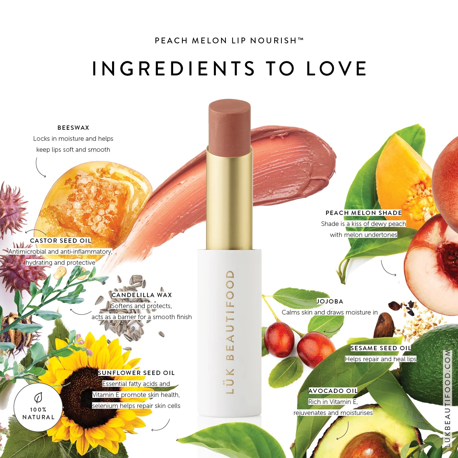 Lip Nourish - PEACH MELON