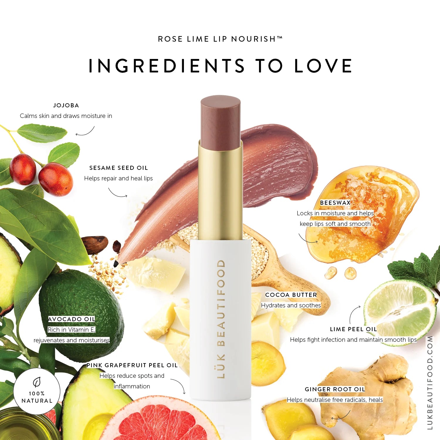 Lip Nourish - ROSE LIME