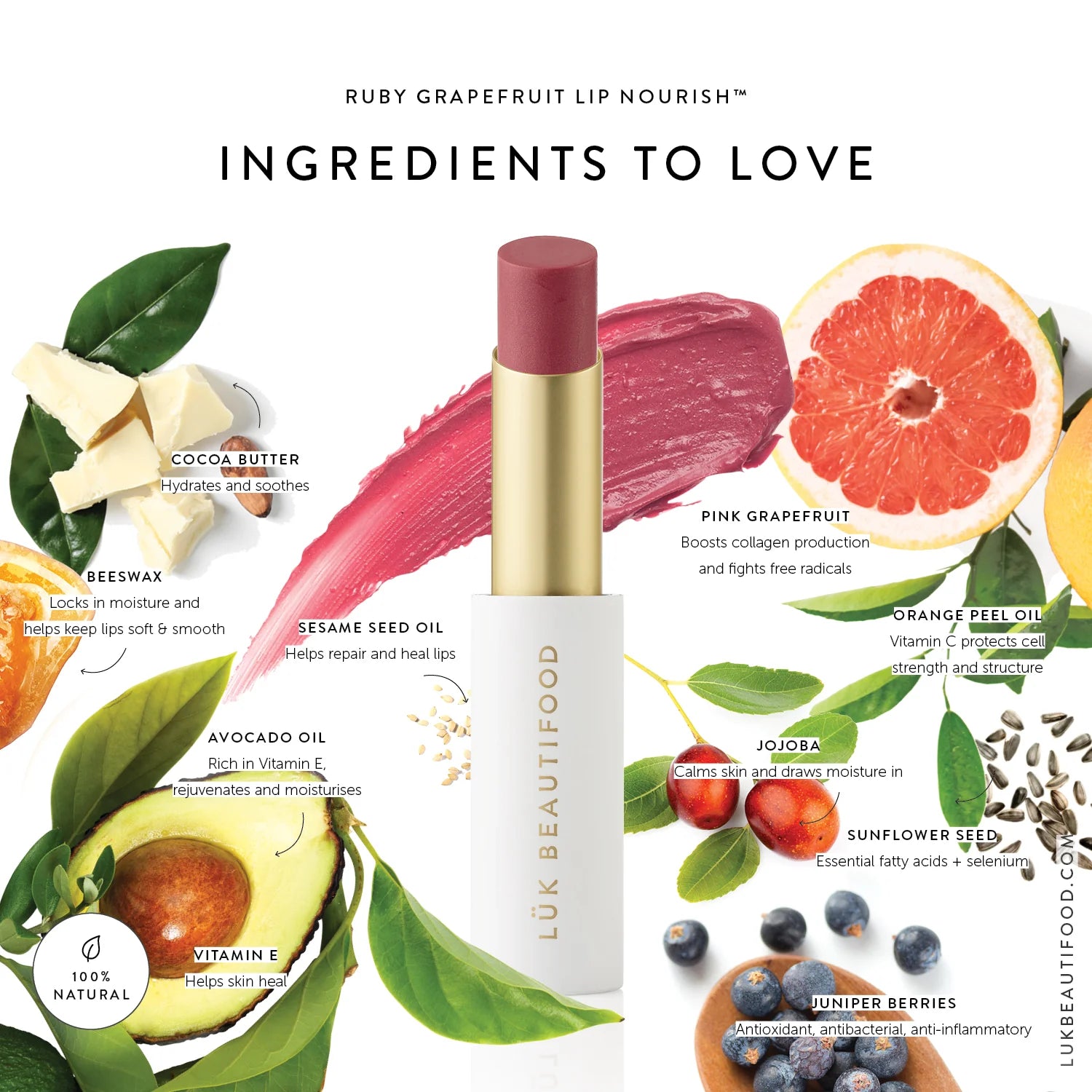 Lip Nourish - RUBY GRAPEFRUIT