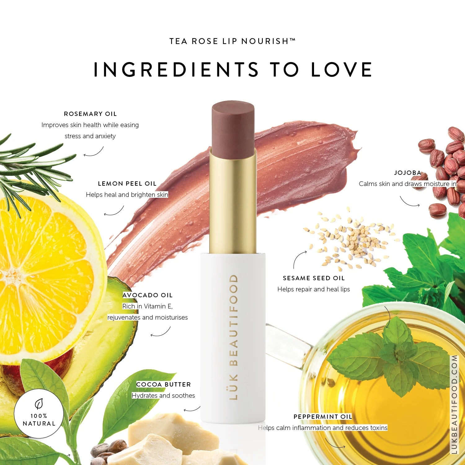 Lip Nourish - TEA ROSE
