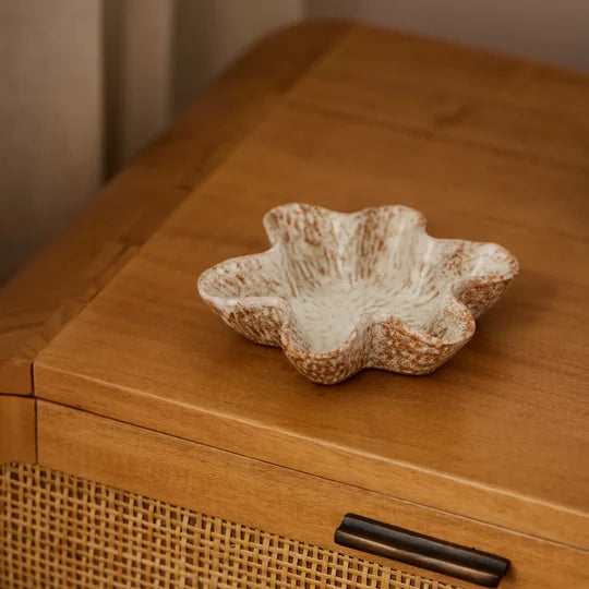 Dana Natural Glazed Wavy Dish Set