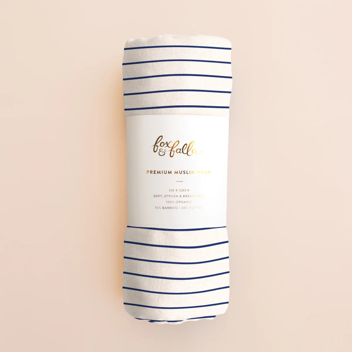 Organic Muslin Wrap - BRETON STRIPE