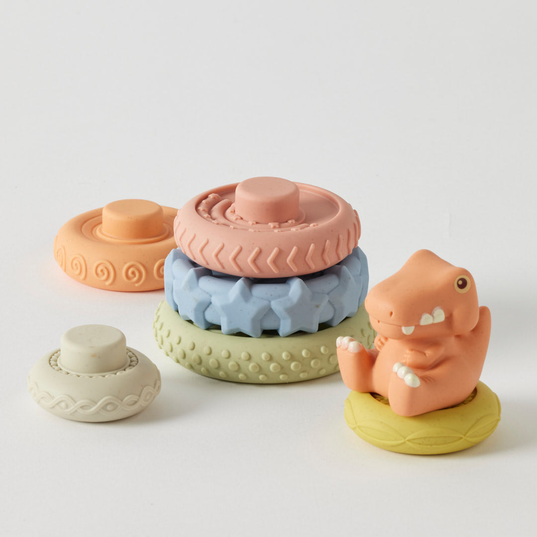 Eco-Friendly Dinosaur Stacker