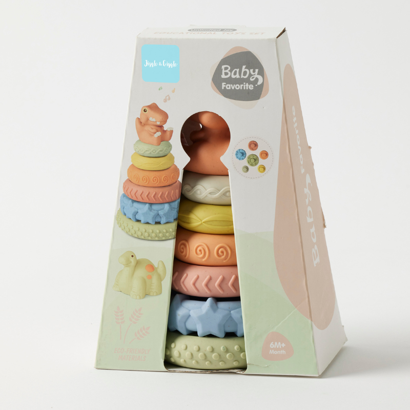 Eco-Friendly Dinosaur Stacker