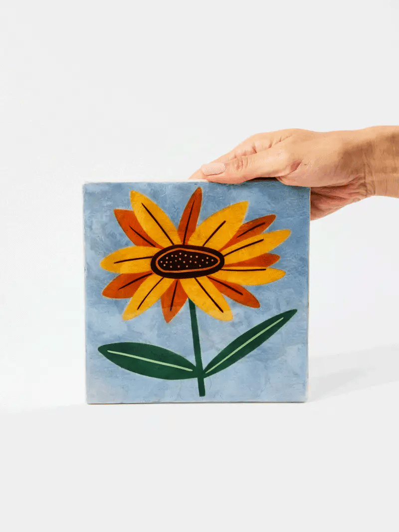 Superette Sunflower Tile Wall Art