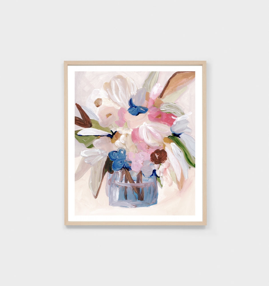Bouquet Muse Blush Framed Print