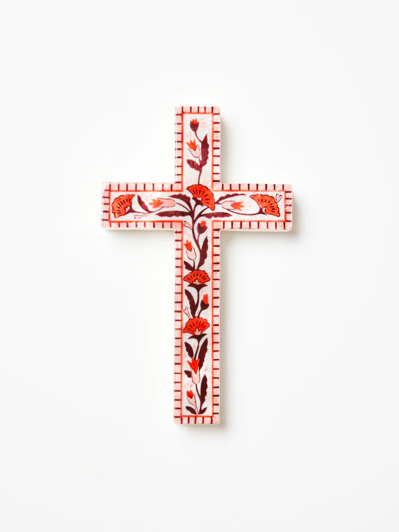 Samira Cross Pink Flower