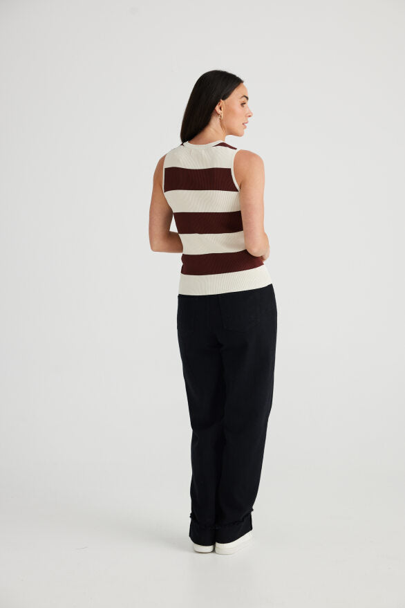 Tori Wide Stripe Tank | Canopy Homefashion