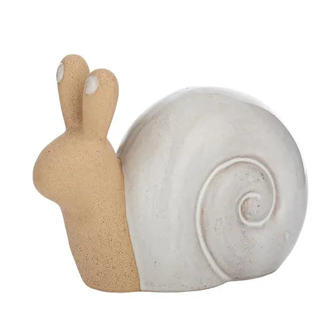 Sonia Snail Cer Sculpt 15.5x13cm