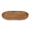 Cheri Oval Wood Tray 25x40cm