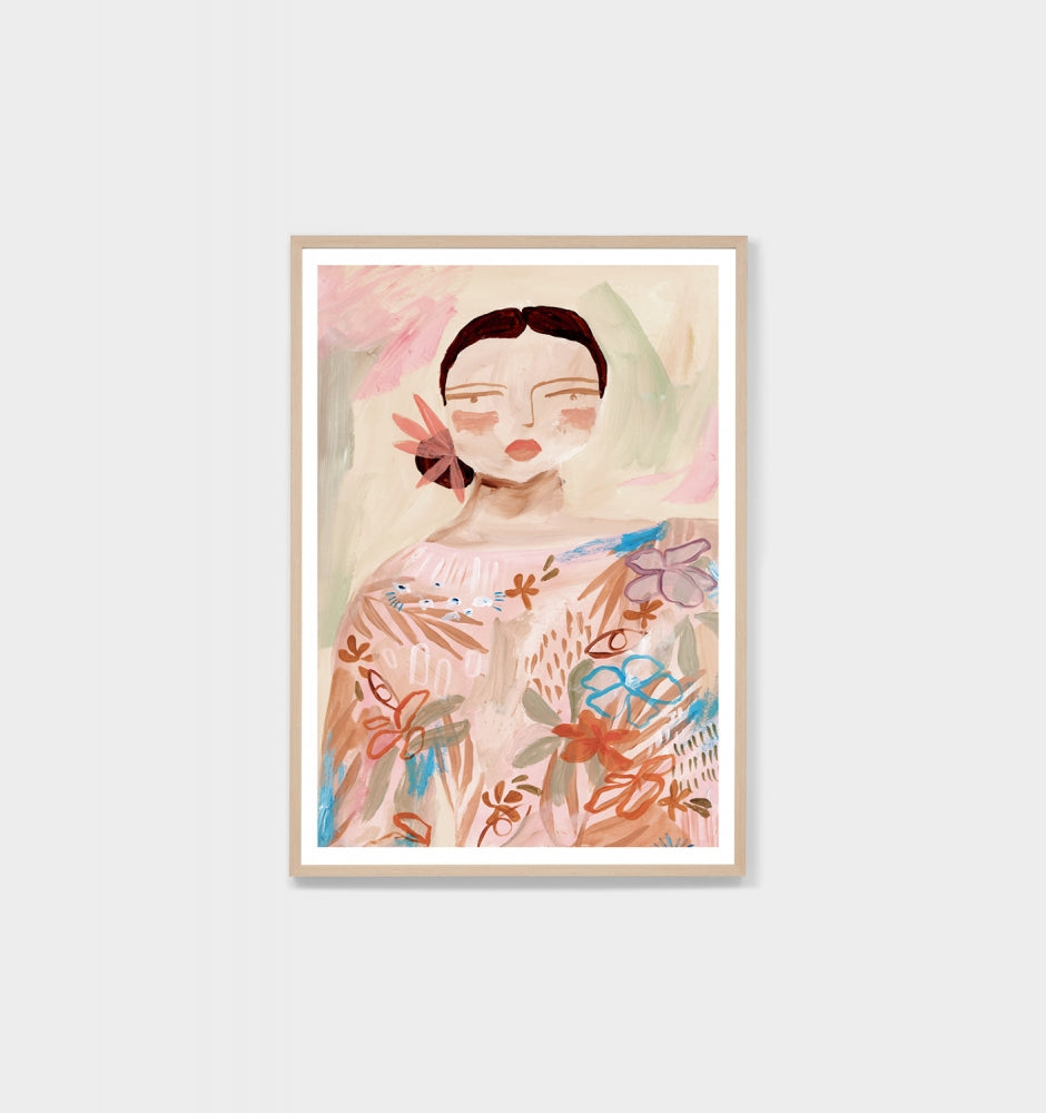 Feminine Expression Blush 2 Framed Print