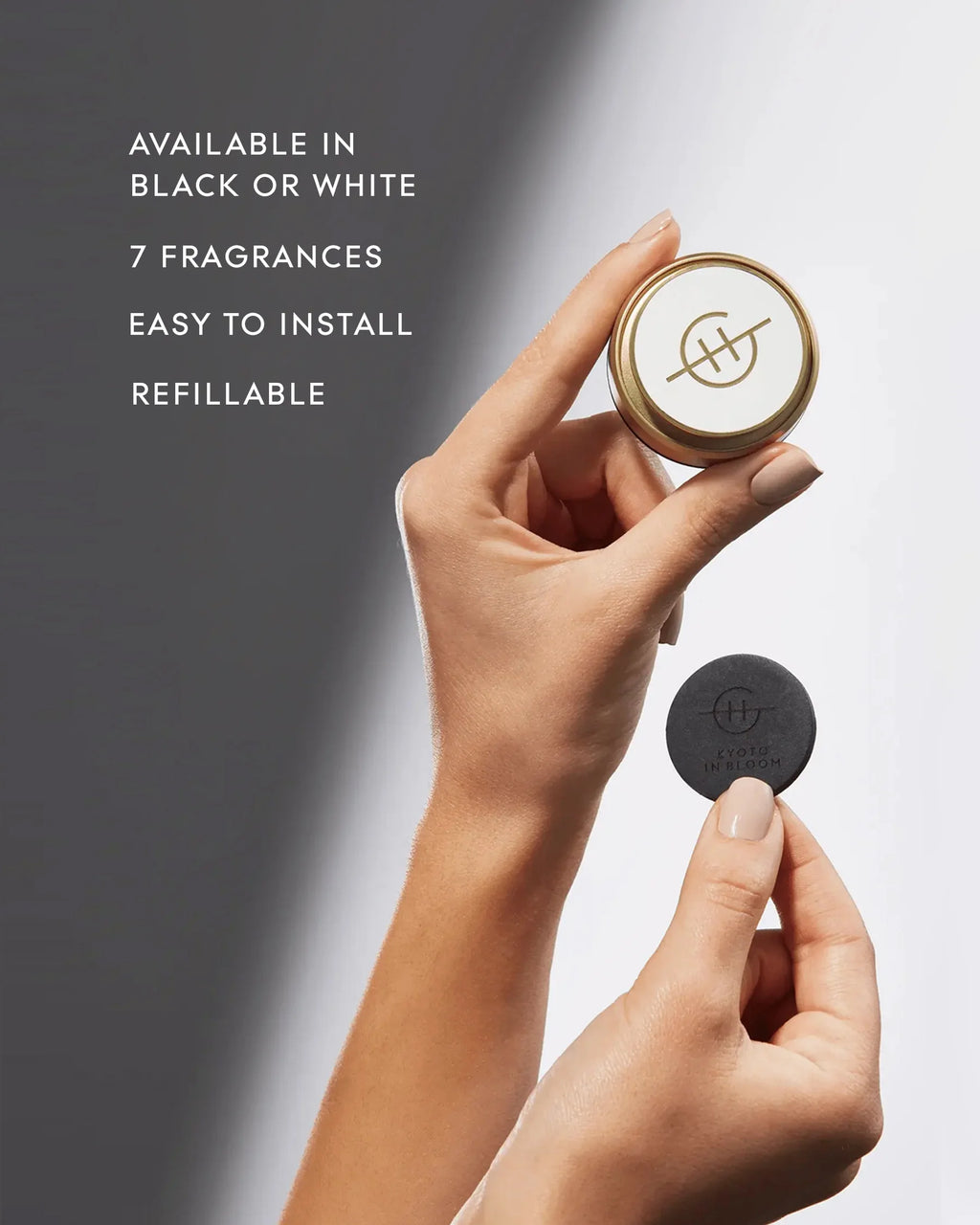 Gold Car Diffuser - Scent Disk A TAHAA AFFAIR