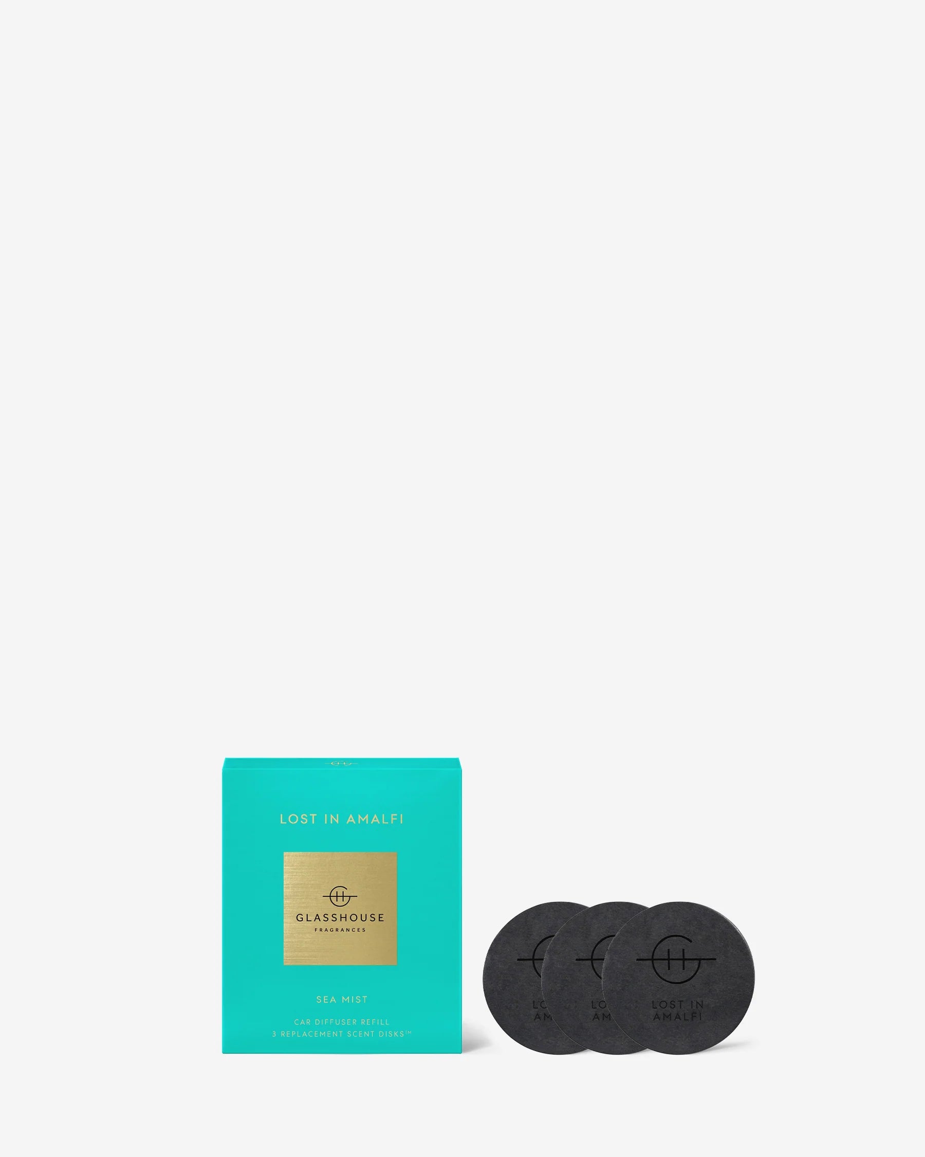 2 Replacement Scent Disks For Car Diffuser - LOST IN AMALFI