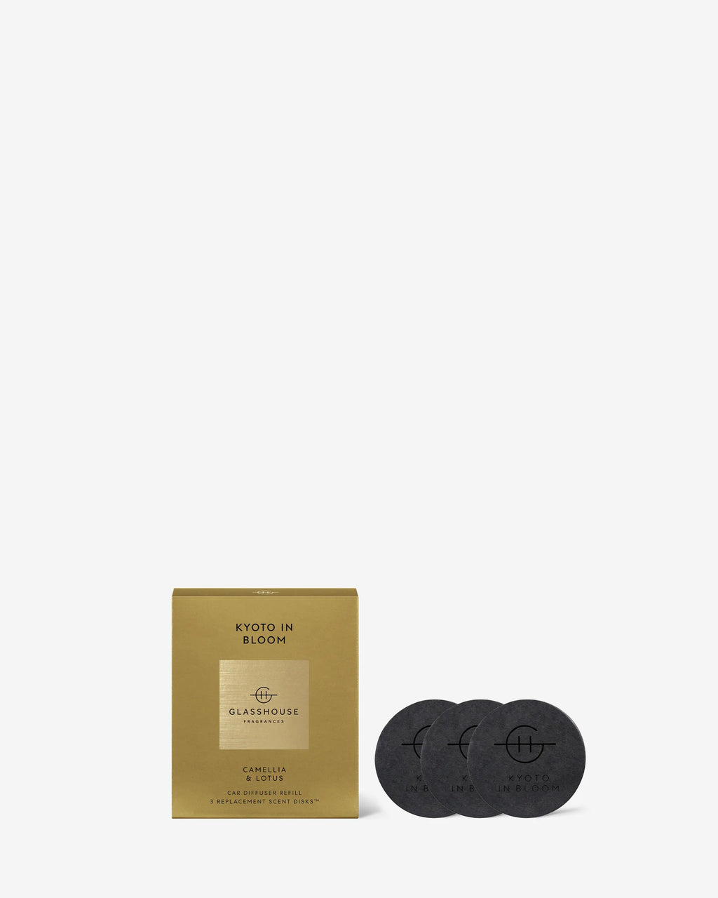 2 Replacement Scent Disks For Car Diffuser - KYOTO IN BLOOM