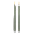 Hughe LED Taper Candle S/2