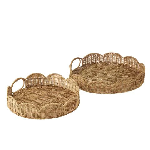 Pettine S/2 Rattan Trays