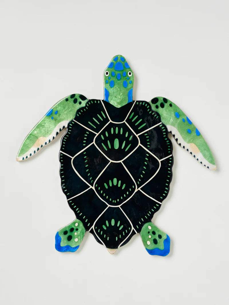 Beach Club Turtle Wall Plaque