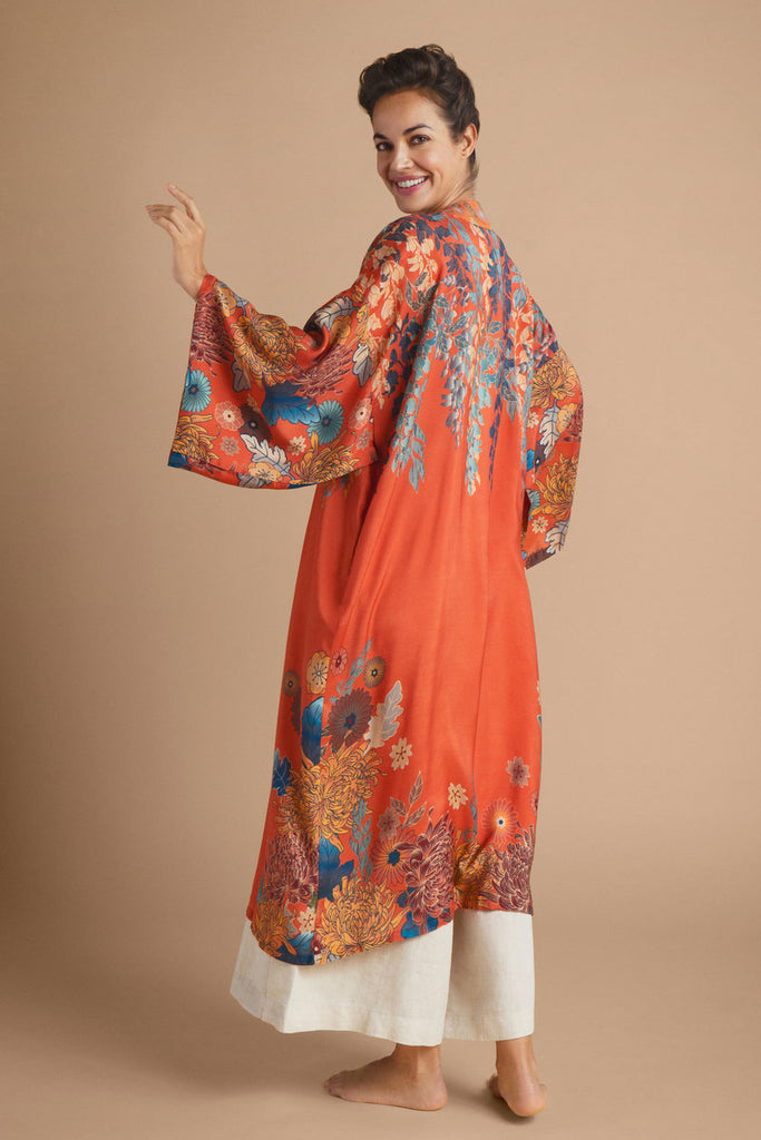 Trailing Wisteria Kimono Gown