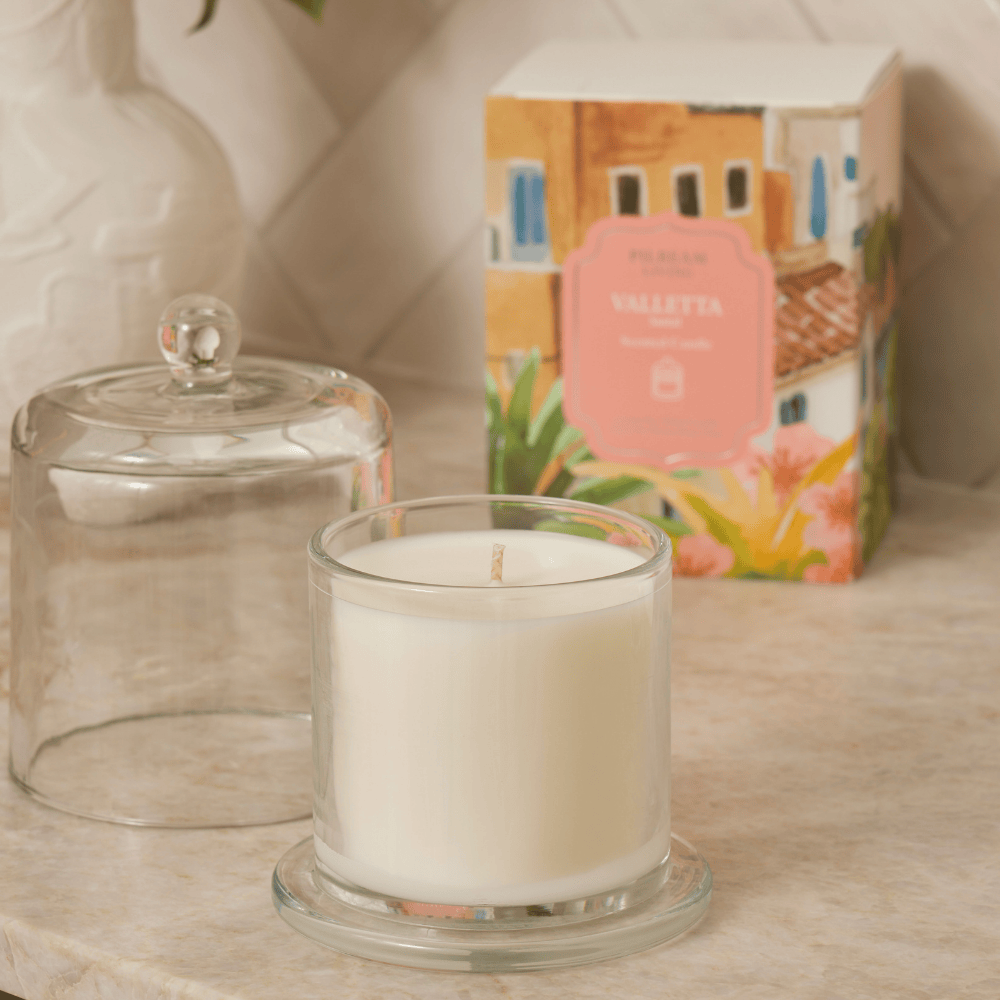 Valetta Glass Cloche Candle