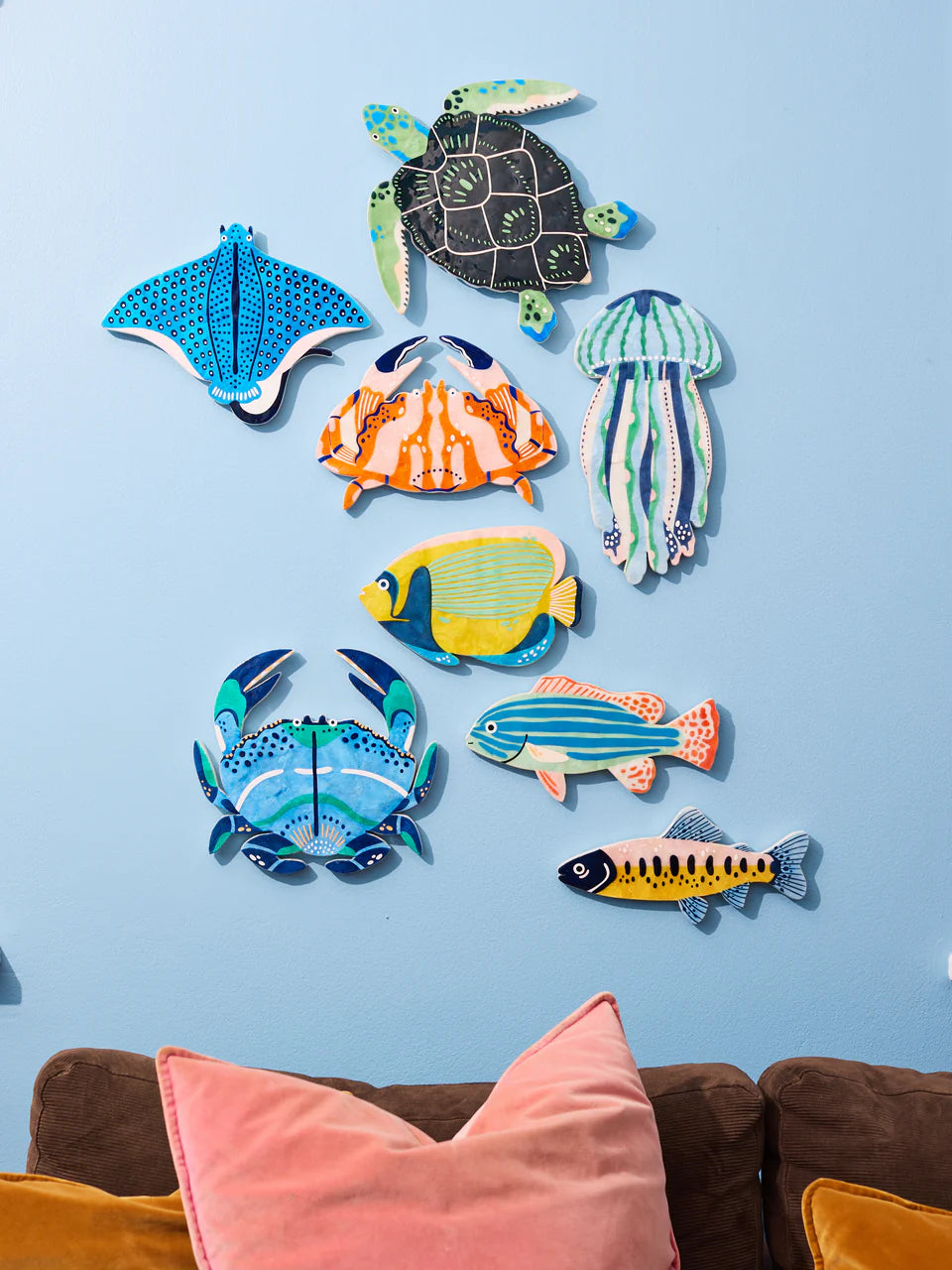 Beach Club Minnow Fish Wall Art