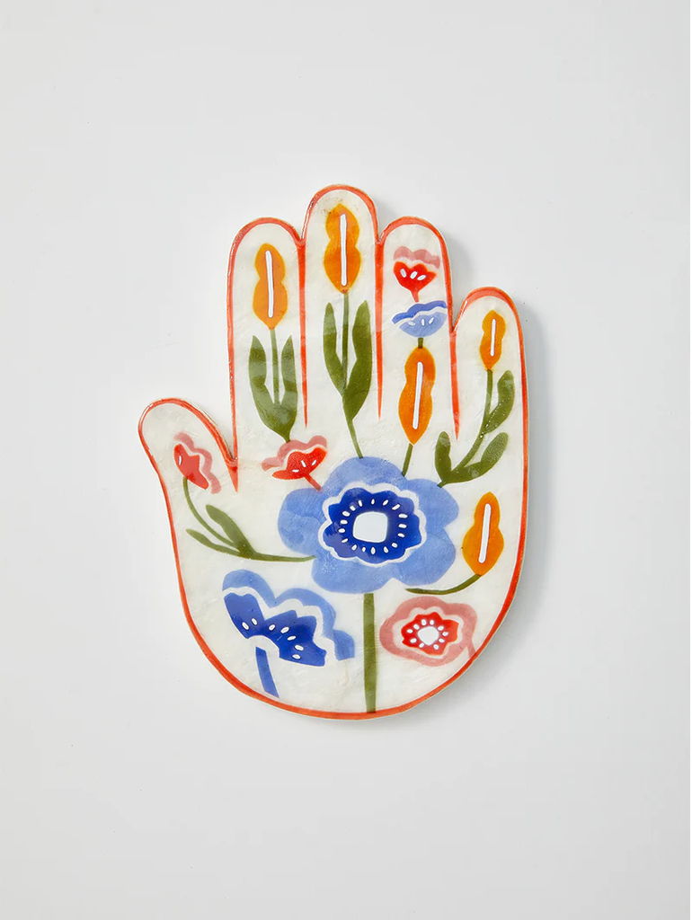 Tulum Hand Floral Wall Plaque